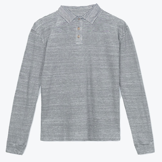 Long Sleeve Knit Polo