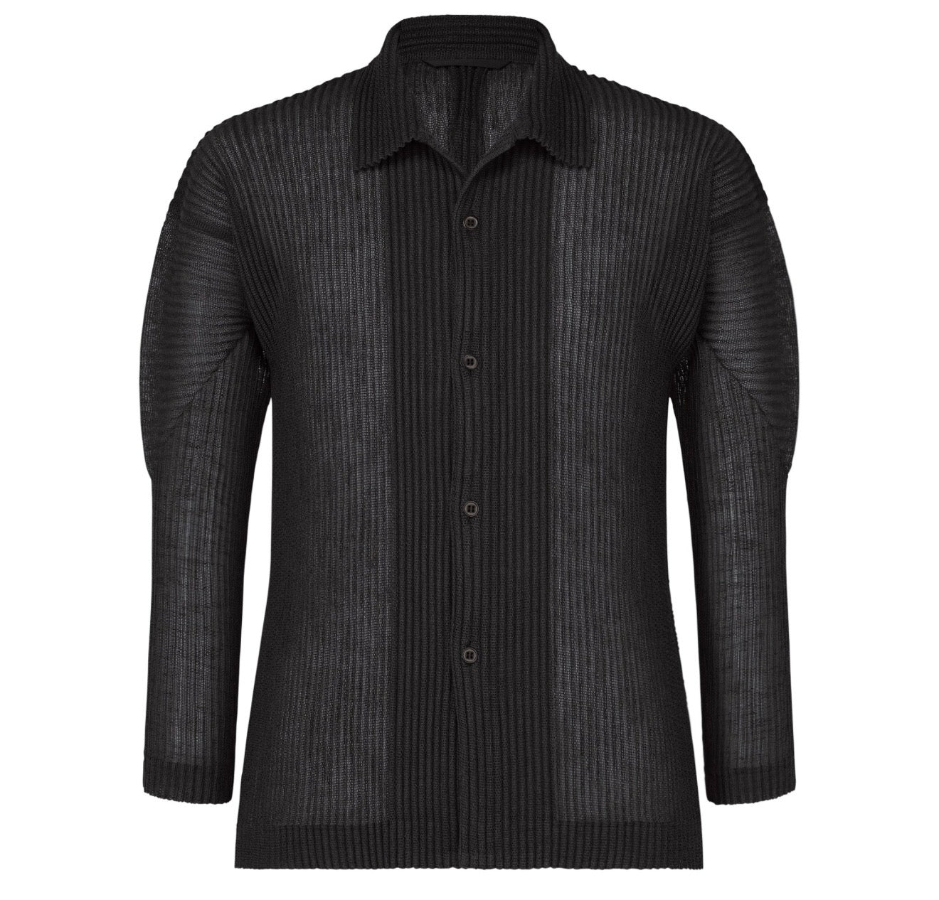 Rustic Mesh Button Up