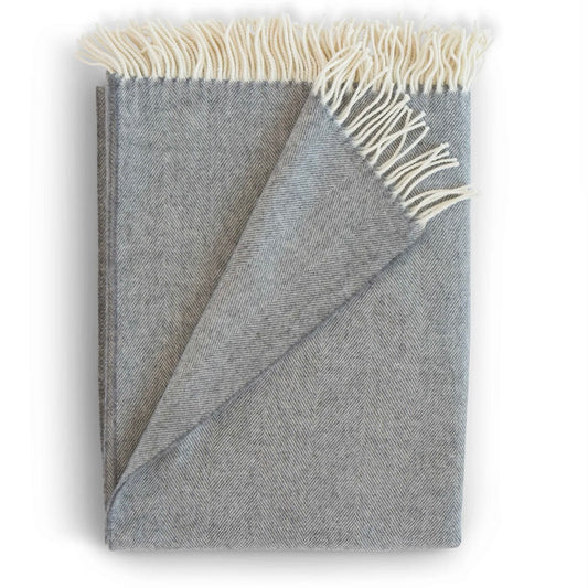 Lightweight Merino Herringbone Throw