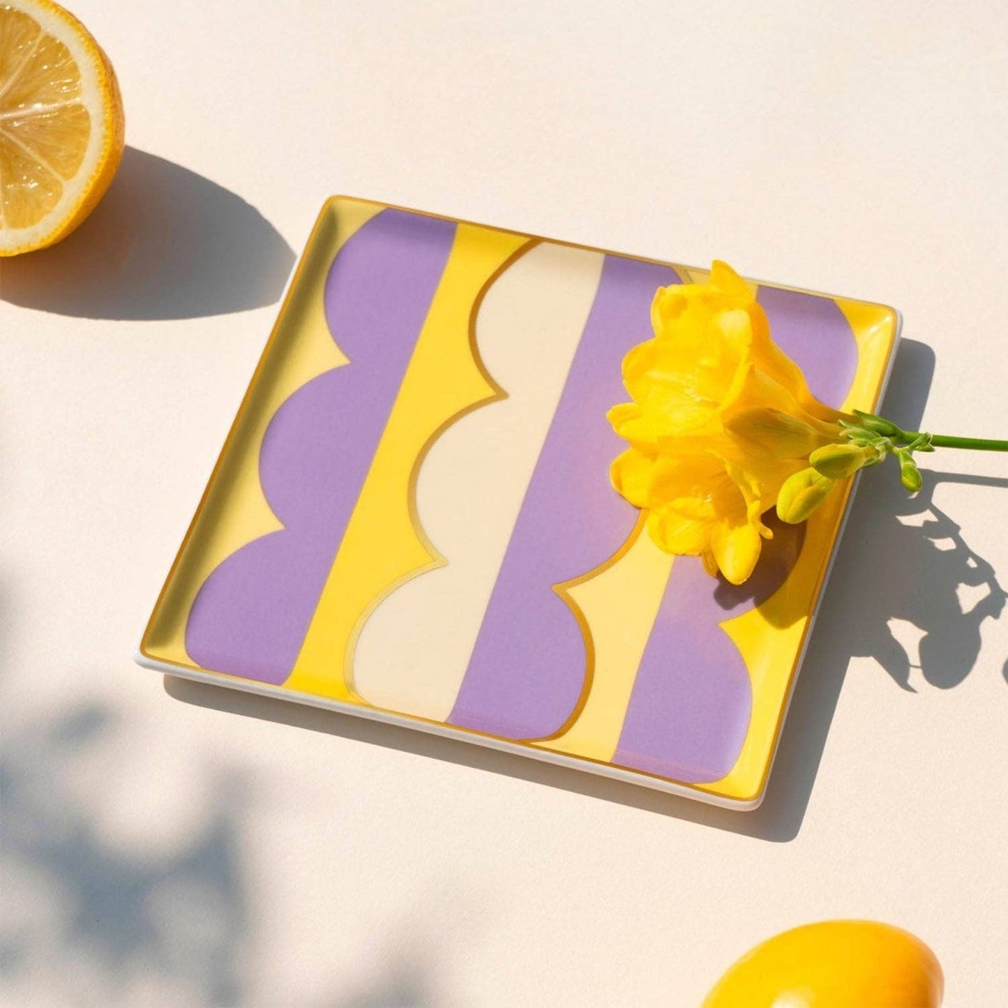 OCTAEVO Riviera Wave Ceramic Tray