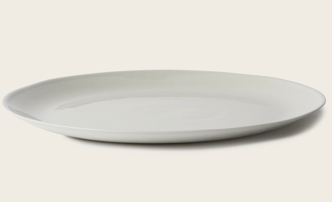 Porcelain Flared Dinner Plate