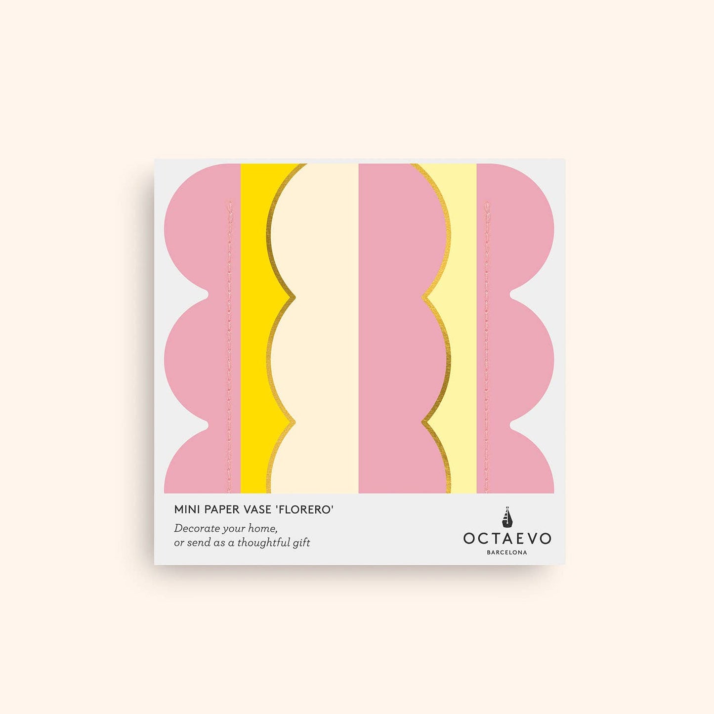 Mini Paper Vase Riviera Wave