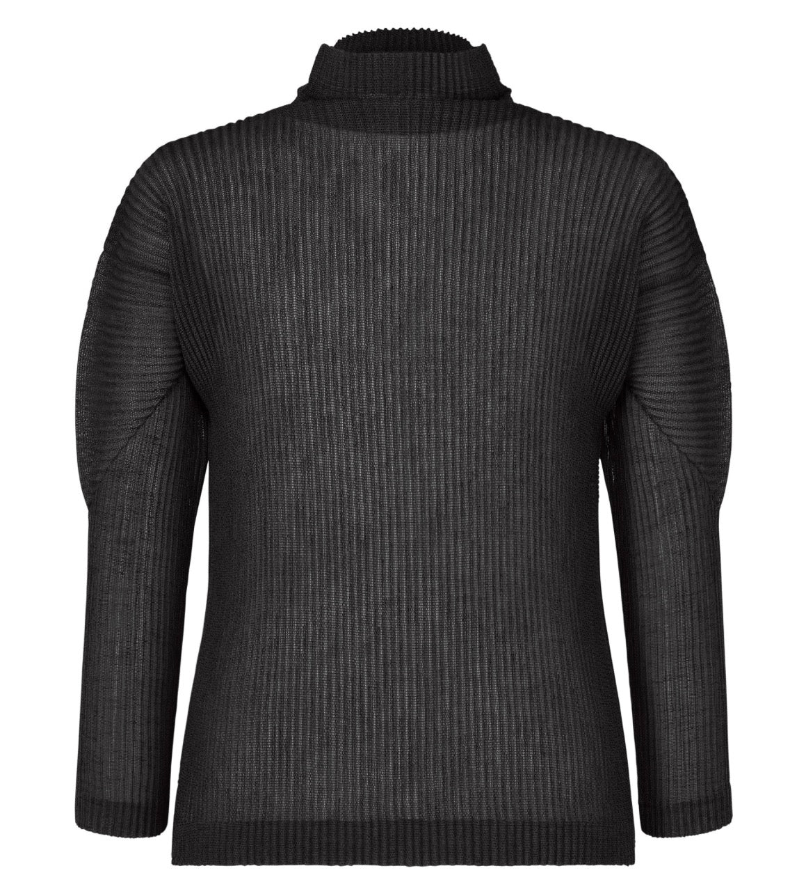 Rustic Mesh Mock Neck