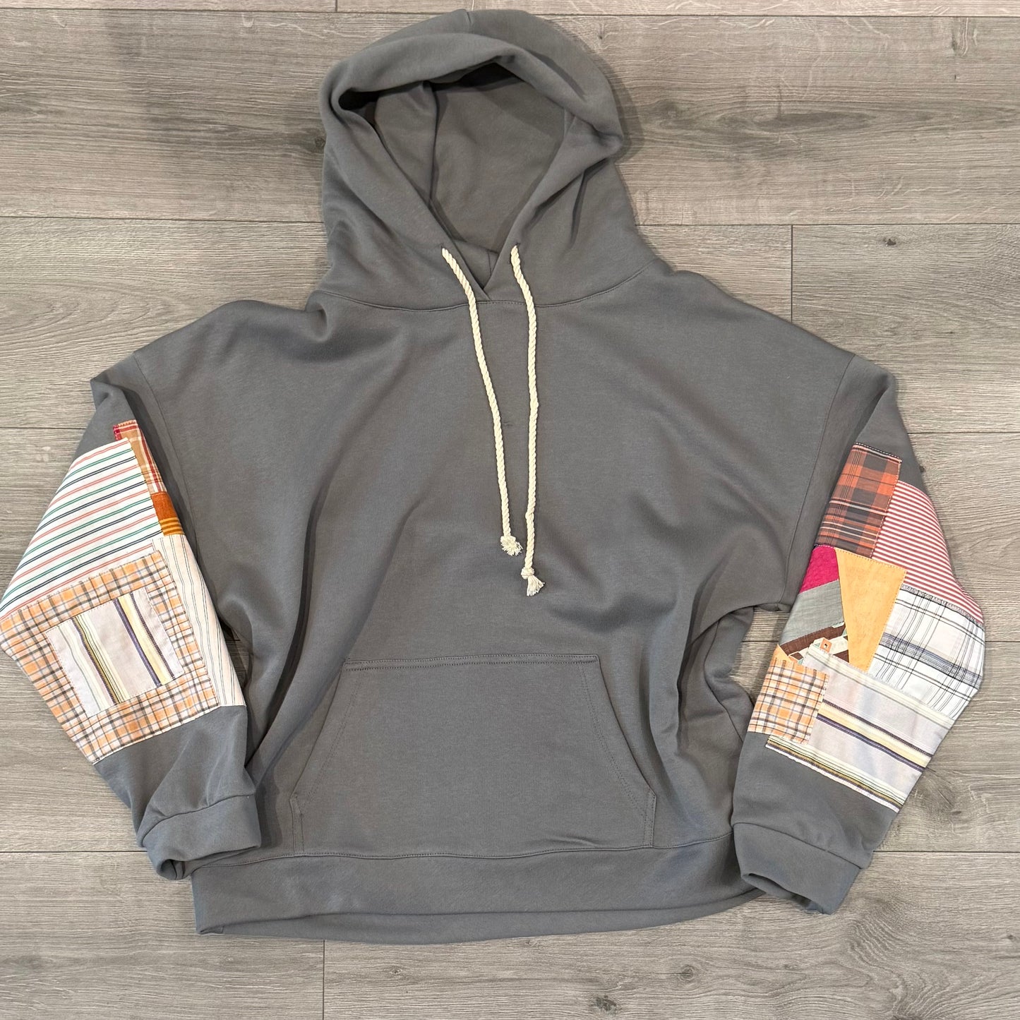 Patchwork Sleeve Hoodie