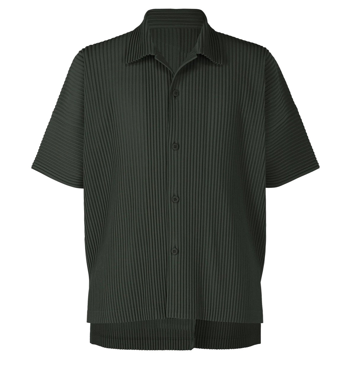 Pleated Buttondown Top
