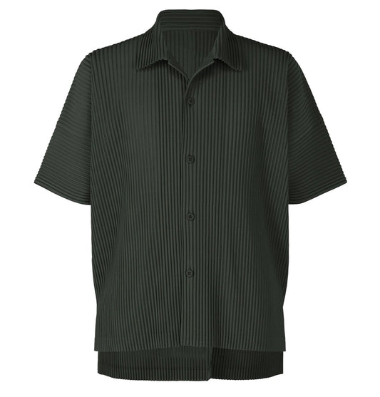 Pleated Buttondown Top