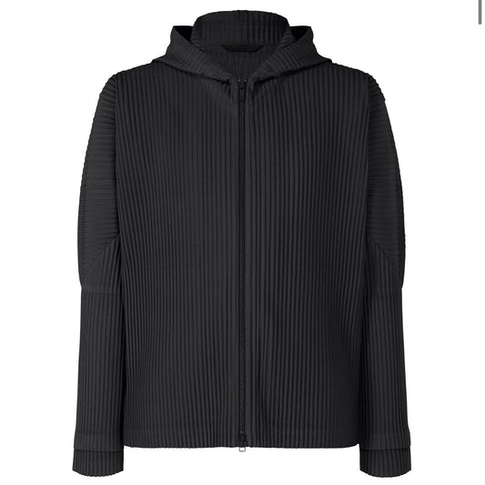 Pleats Zip Hoodie