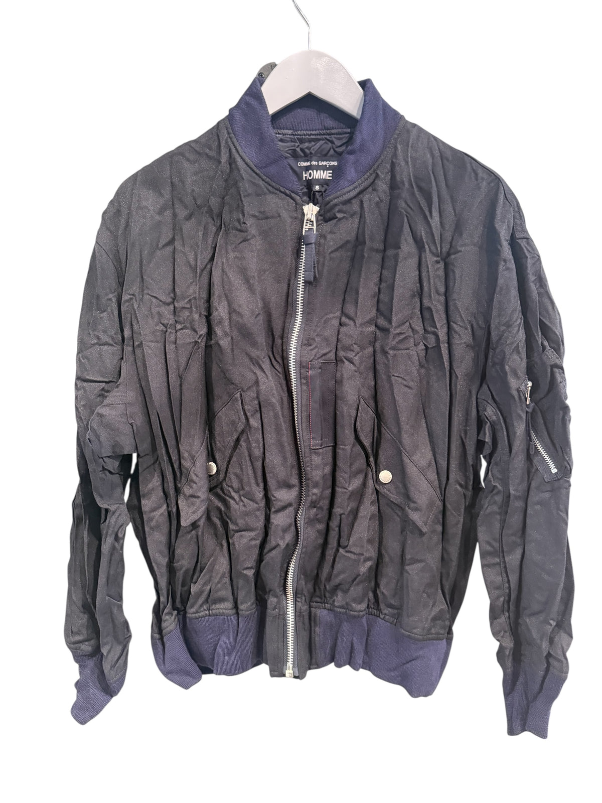 Crinkle Bomber Jacket