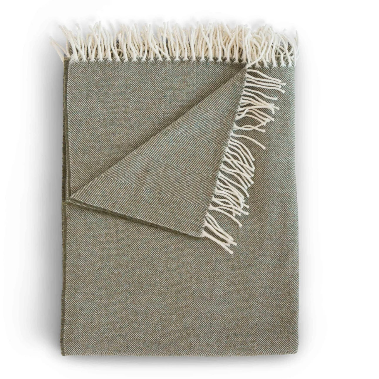 Lightweight Merino Herringbone Throw