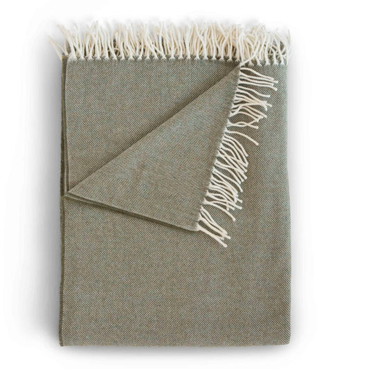 Lightweight Merino Herringbone Throw