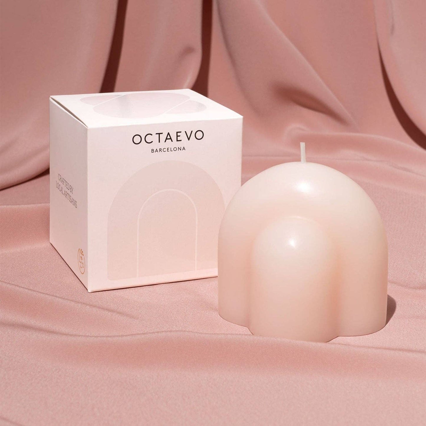 Templo Candle - Pale Rose