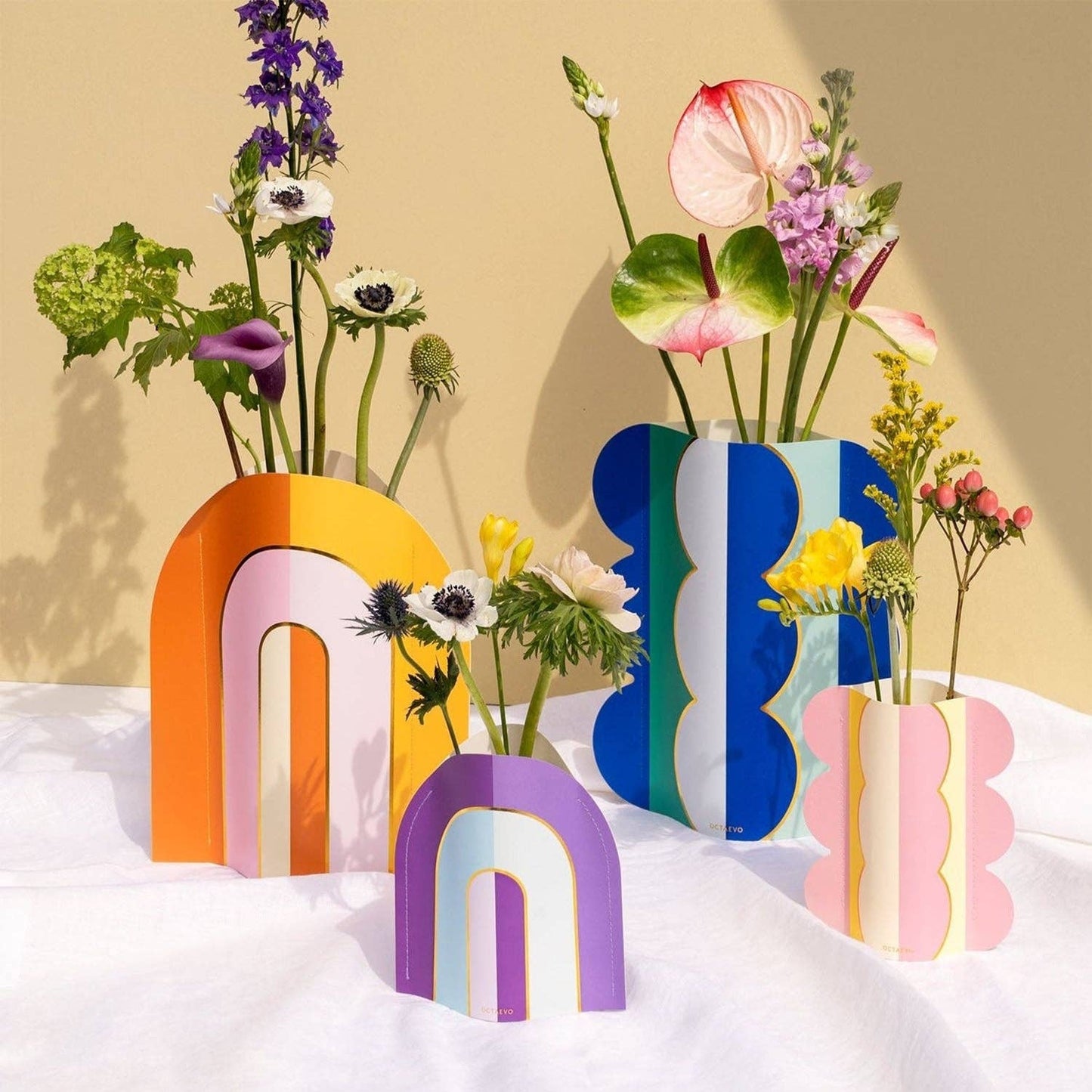 Mini Paper Vase Riviera Wave