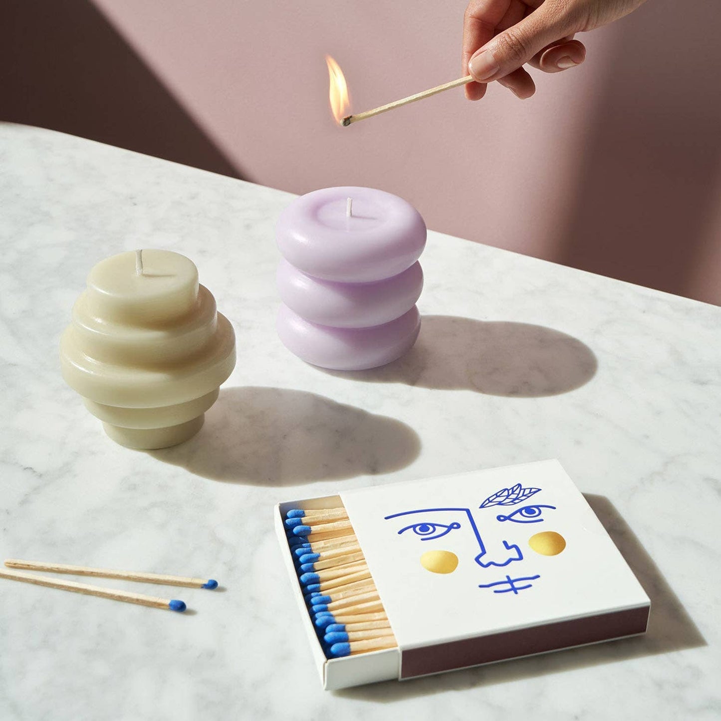 Templo Candle - Ash Green