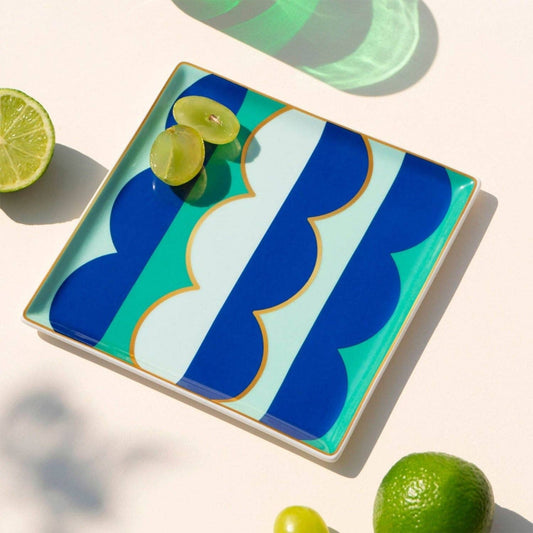 OCTAEVO Riviera Wave Ceramic Tray