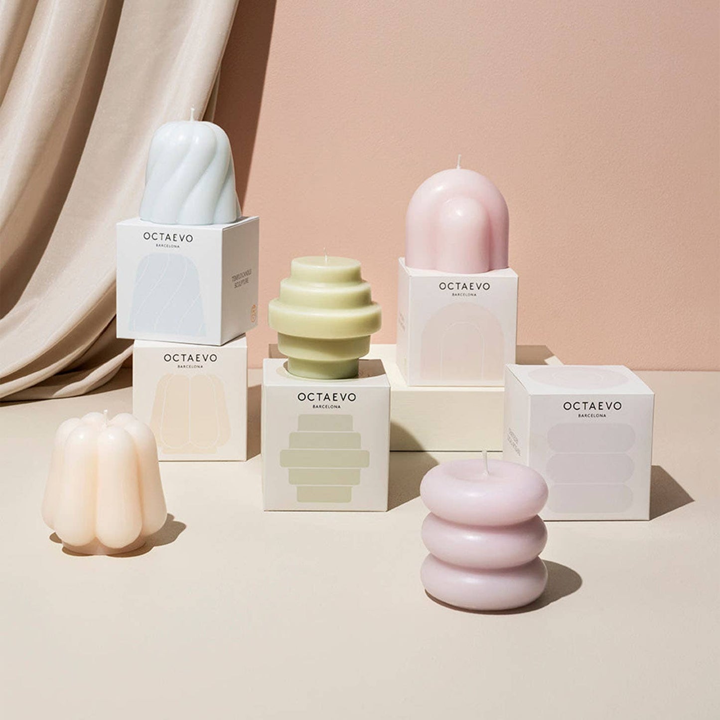 Templo Candle - Pale Rose